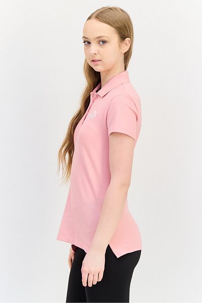 Puma Women Sportswear Fit Embroidered Logo Outdoor Polo Shirt, Pink