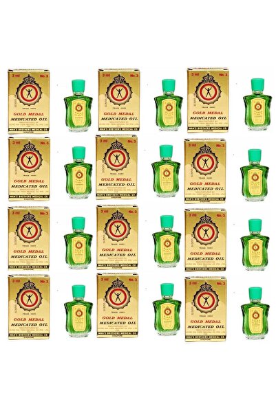 Gold Medal Branded Medicated Gold Medal Oil 3 ml (Pack of 12)