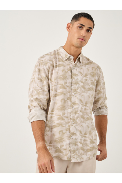 Styli All-Over Print Long Sleeve Regular Fit Shirt
