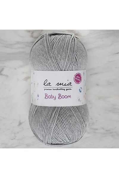 Lamia La Mia Baby Boom Gray Hand Knitting Yarn - 1111