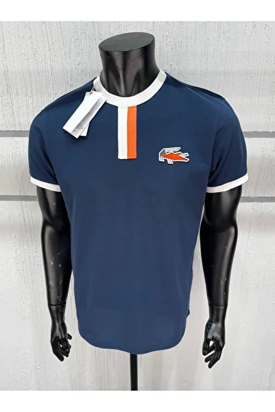2AS Men's Crew Neck Navy Blue T-Shirt