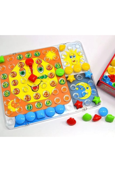 Muhcu Home Çocuk Eğitici Sihirli Düğmeler - Oyun Seti Yap- Boz Bloklar