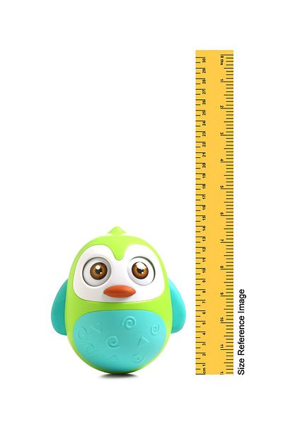 PlayNation Play Nation Roly Poly Penguin, 0 Month+, 11.9 x 11.3 x 12.6 cm - Green And Blue