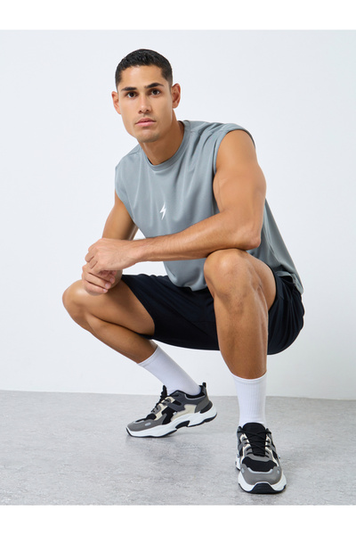 Styli Relaxed Fit Workout Active Tank with Cap Sleeve