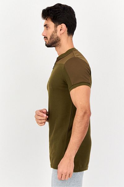 Puma Men Sportswear Fit Short Sleeve Outdoor Polo Shirt, Dark Olive