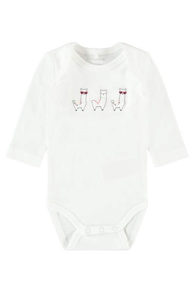 Name it 3 Pack Full Sleeves Printed Bodysuits - White and Red