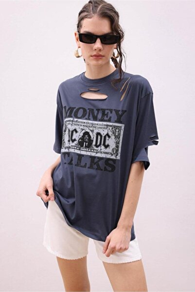 Lijuri Gisele Baskılı Tişört 8034-8