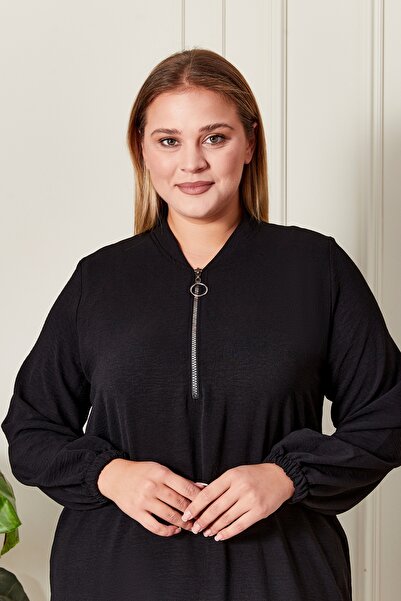 Ferace Women Plus Size Ayrobin Fabric Tunic