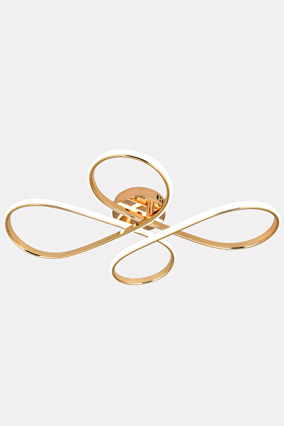 HİRALUCE Mercy 3 Renk Kumandalı Ve Dimmerli Gold ( Sarı Beyaz Ve Gün Işığı ) Kristal Taşlı Led Avize