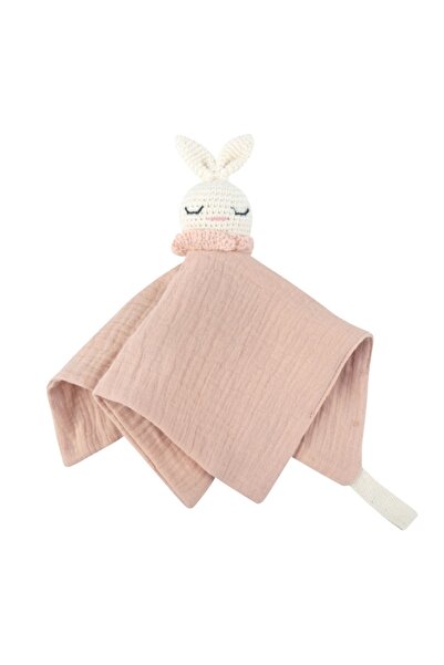 Choice منشفة مريحة للأطفال الرضع من C4 بتصميم أرنب كروشيه، قماش تجشؤ، لعبة ته...