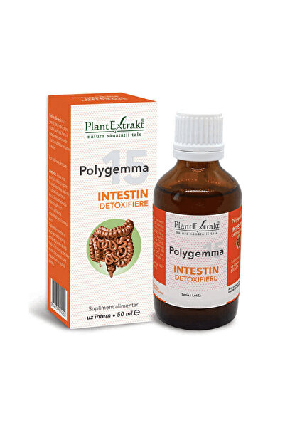 Plantextrakt Polygemma 15 Intestin Detoxifiere, 50ml,