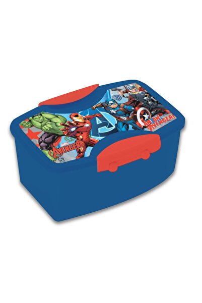 TSUMAB Marvel Avengers Plastic Lunch Box – 4 Tray Bento Style for Kids
