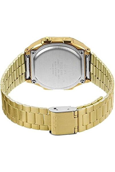 Casio Unisex Watch - A168WG-9WDF Gold Dial, Gold Band