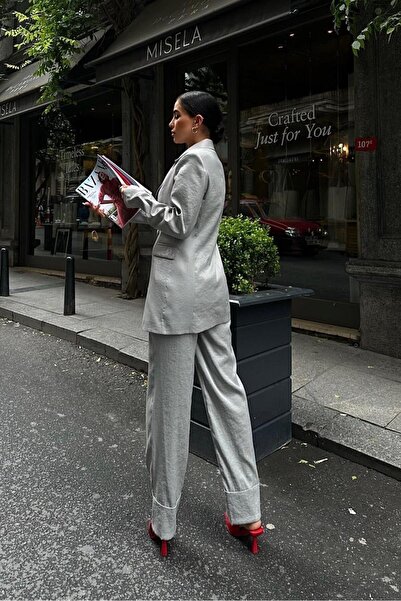 Lijuri Gisella Shiny Satin Suit 9851