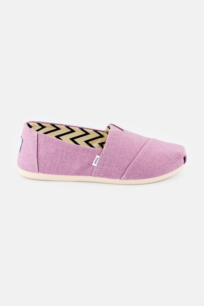 Toms Women Alpargata Canvas Slip On Shoes, Mauve