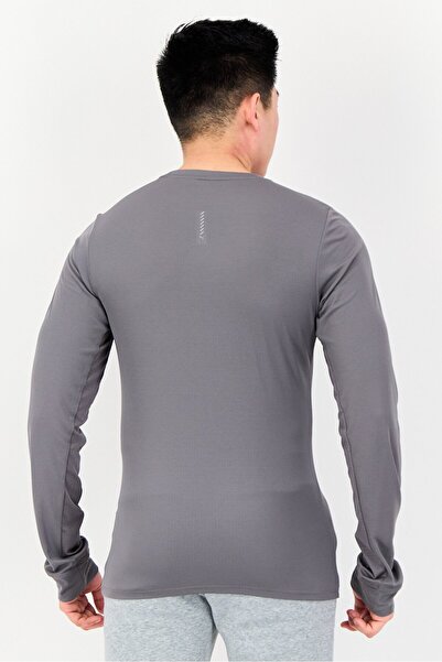 Puma Men Sportswear Fit Long Sleeve Running T-Shirts, Grey