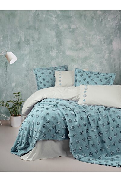ŞENER HOME Cottonbox Limi Single Bed Cover Duvet Cover Set Ald0 Mint