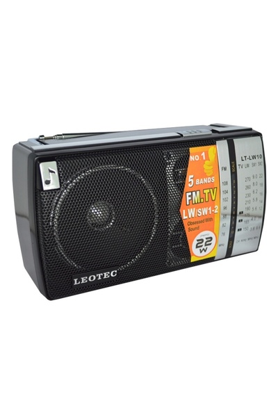 FOXMAG24 Radio portabil Leotec LT-LW10, 5 benzi, mufă jack