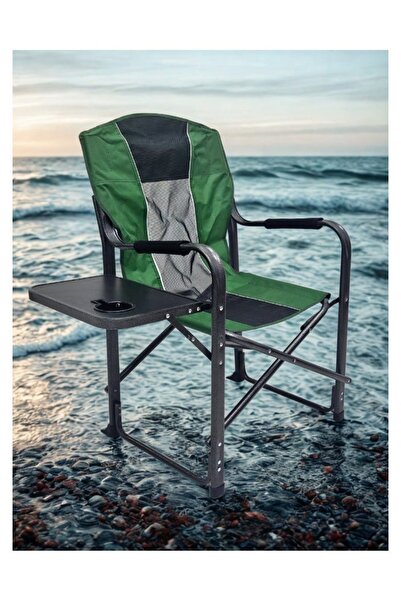 smart home كرسي قابل للطي مع مسند للذراعين وطاولة جانبية، مقعد نزهة، كرسي ريا...