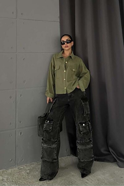 Lijuri Anya Oversize Gabardine Jacket 6063-8 R4-G-K2