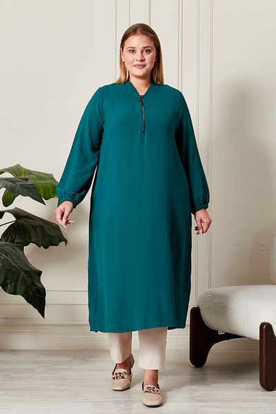Ferace Women Plus Size Ayrobin Fabric Tunic