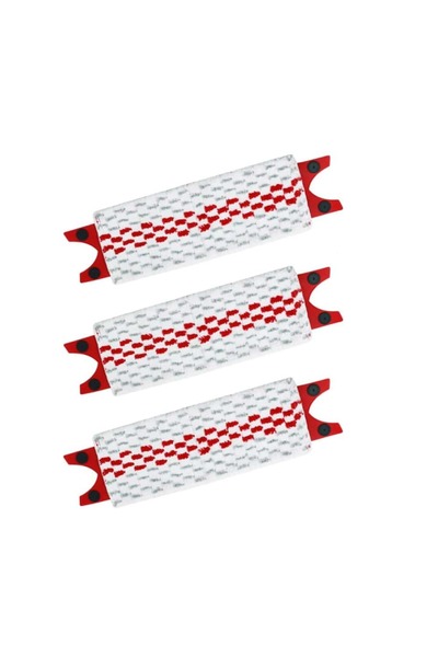 PAA-home Set 3 rezerve mop compatibile cuUltramax, microfibra culoare rosu cu...