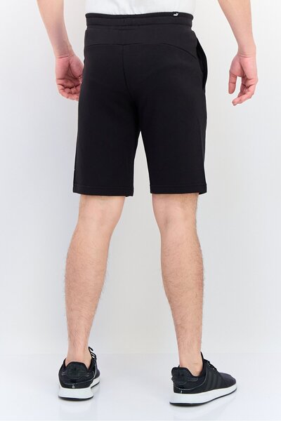 Puma Men Sportswear Fit Brand Logo Outdoor Shorts, Black
