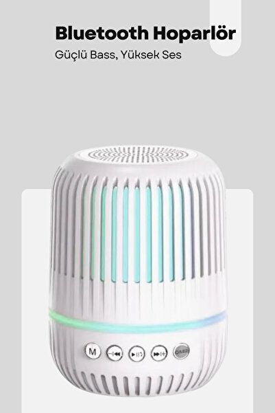 Abbruch Kablosuz Taşınabilir Askı İpli RGB Işıklı Bluetooth Hoparlör Speaker Ses Topu Radyolu SD USB TF