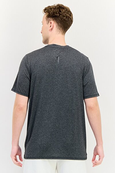 Puma Men Sportswear Fit Short Sleeves Running T-Shirt, Dark Grey