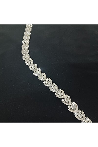 Leylak Store فستان سهرة لامع مزين بأحجار كريستال مقاس 50 سم