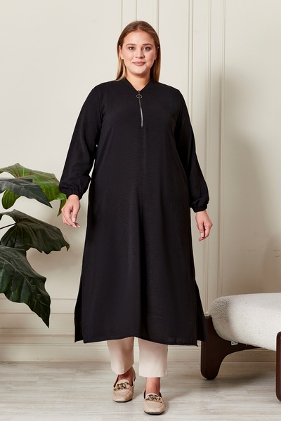 Ferace Women Plus Size Ayrobin Fabric Tunic