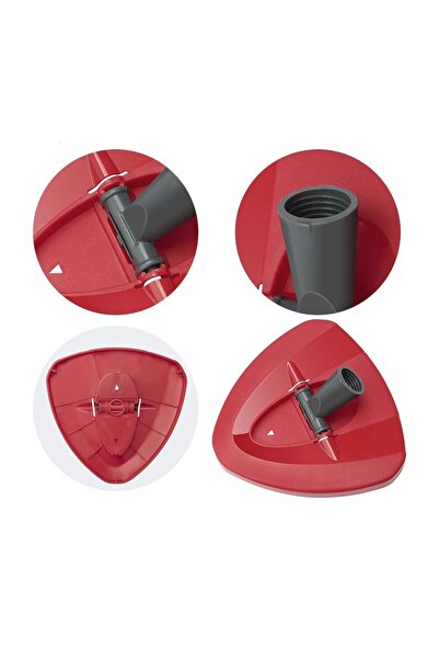 PAA-home Set tija telescopica cap mop si rezerva mop compatibile cuEasy Wring/ Turbo / Ultraspin