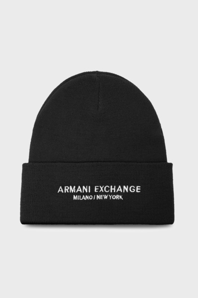 Armani Exchange Logo Embroidered Beanie Men's Beanie Xm001637 Af16950 Uc001
