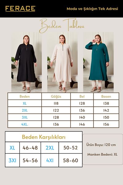 Ferace Women Plus Size Ayrobin Fabric Tunic
