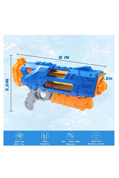 Yelajoy 2 Piece Squirt Toy for Kids,1000ML Outdoor Water Toys,High Capacity Water Toy (26ft),Blue