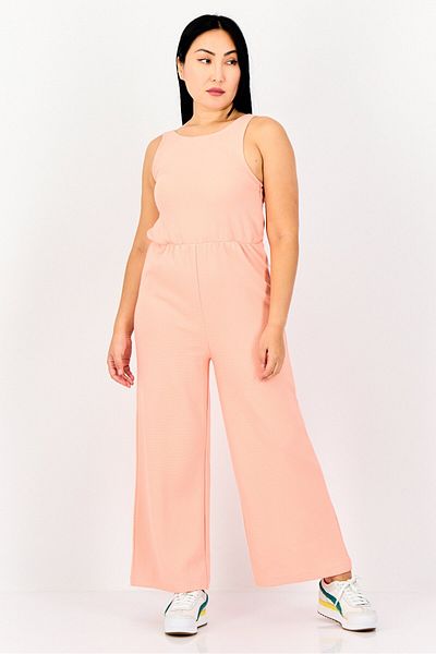 Puma Women Sportswear Fit Sleeveless Outdoor Jumpsuit, Pink