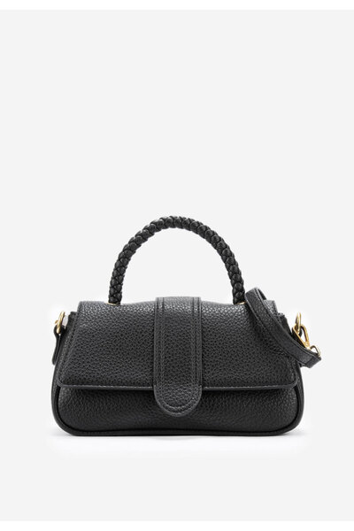 B T Shoes Černá rukojeť kabelky Selka