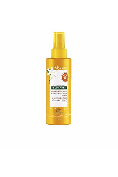 Klorane Spray de corp cu protecție solară POLYSIANES MONOÏ Y TAMANU BIO SPF50 200 ml