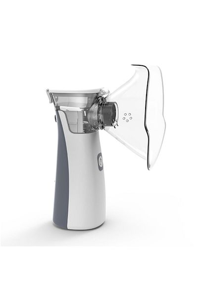 oemco Nebulizer Portable Ultrasonic Aerosol Device, White/Grey, 8 ml