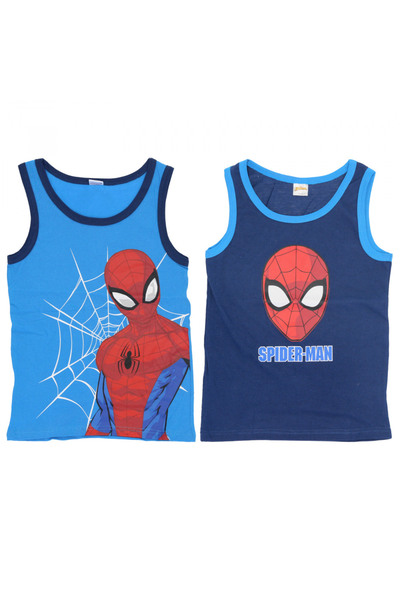 SPIDERMAN Set of 2 boys' t-shirts, blue, 100% cotton,
