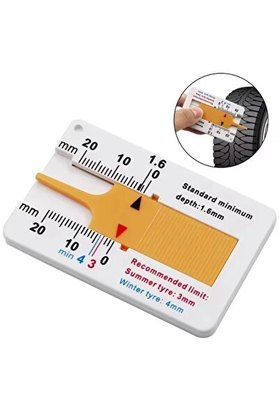 OEM Indicator for Tire Tread Depth, ABS, Measurement Range 0-20mm, White
