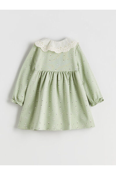 LC Waikiki New Season Baby Collar Floral Baby Girl Dress