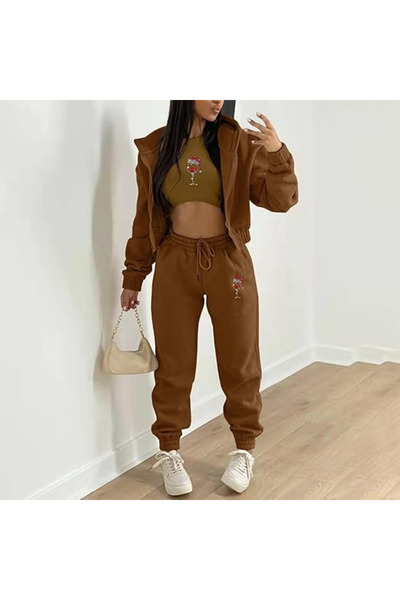 aynewmoda Women's Fashion Hooded Long Sleeve Lace-Up Short Sweatshirt
