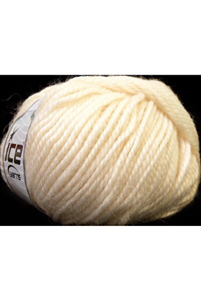 Ice yarns 4x100 جرام. خيوط الألبكا السميكة، صوف، أكريليك كريمي فاخر، ألبكا، ش...