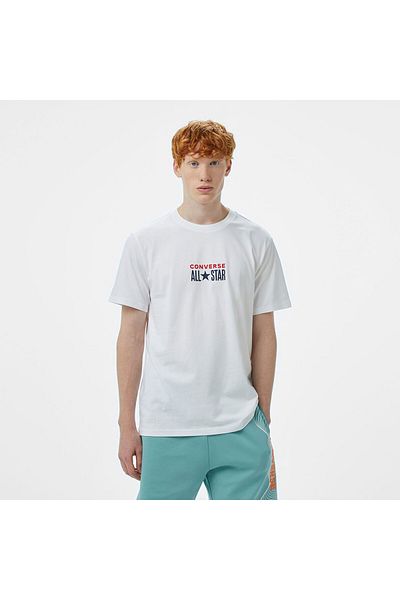 converse Chuck Taylor All Star Men's White Crew Neck T-Shirt