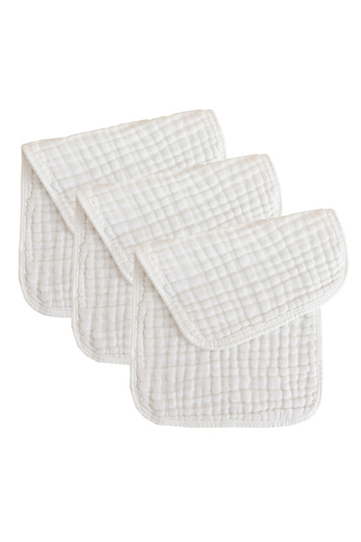 Choice 3PCS Muslin Newborn Towel Baby Items White 6 Layers Kids Hand Face Tow...