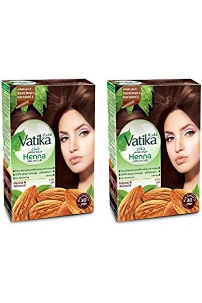 Vatika Henna Hair Color 6x10g (Pack of 2) | Natural Brown | Ammonia-Free | Nourishing & Conditioning