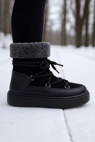 JOJO KIDS Girl's waterproof boots, cold weather resistant boots, zippered, fleece lined, non-slip sole.