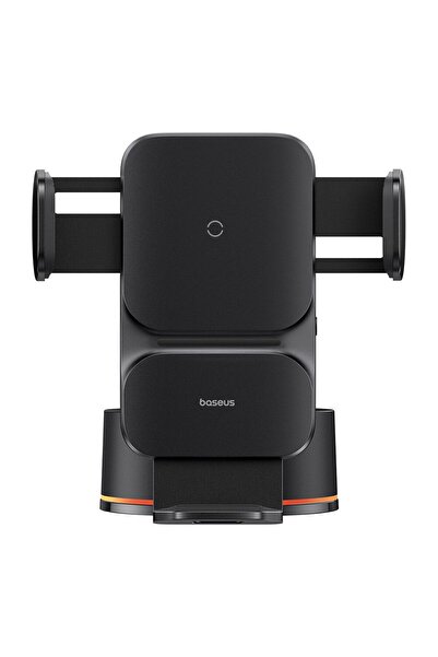 Baseus Suport auto multifuncțional pentru telefon, 15W, montare pe bord, P35, Lexgard, negru