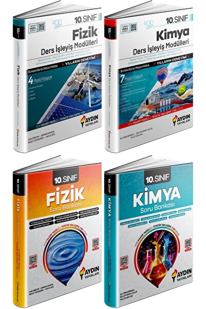 Aydın Yayınları Aydın 2025 10. Sınıf Fizik + Kimya Ders Anlatım Fasikülleri +...